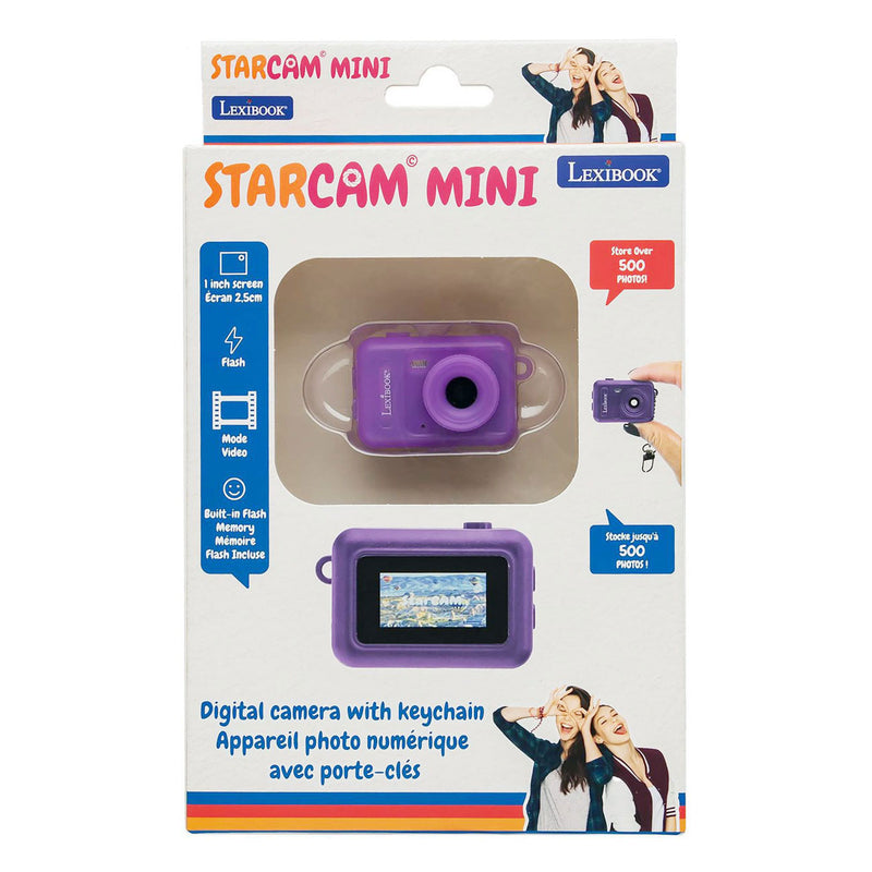 Afbeelding laden in galerijviewer, Mini digitale camera sleutelhanger paars
