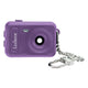 Mini digitale camera sleutelhanger paars