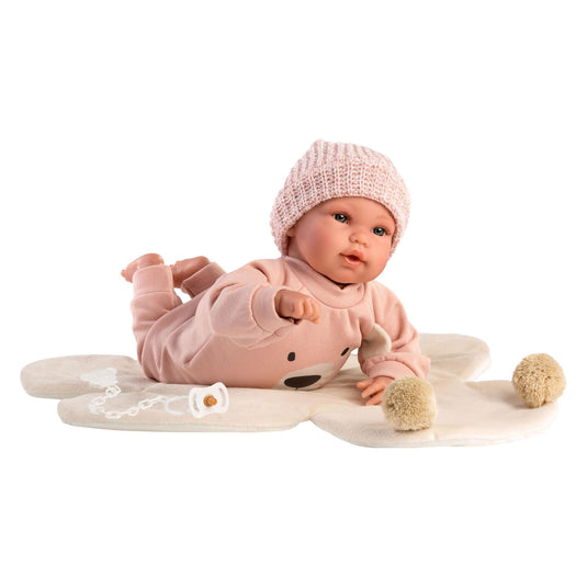 Llorens osito babypop met roze pakje - 36 cm