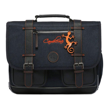 Caméléon schooltas navy orange - 38cm