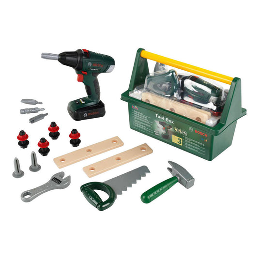 Bosch gereedschapskist met boormachine - 16dlg.