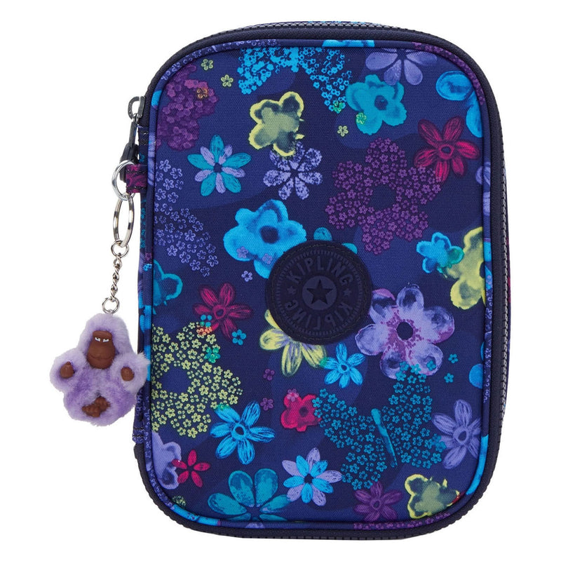 ギャラリービューアに画像をロードする, Kipling 100 pens etui - dark flower stamp
