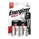 Energizer max c alkaline batterijen 2st.