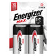 Energizer max d alkaline batterijen 2st.