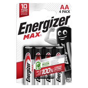 Energizer max aa alkaline batterijen 4st.
