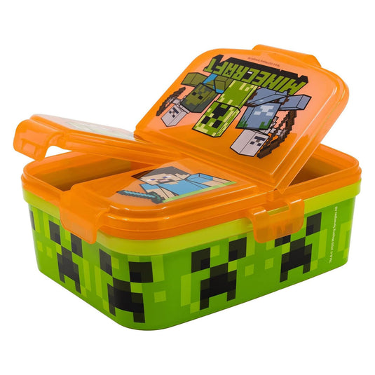 Minecraft lunchbox met 4 compartimenten