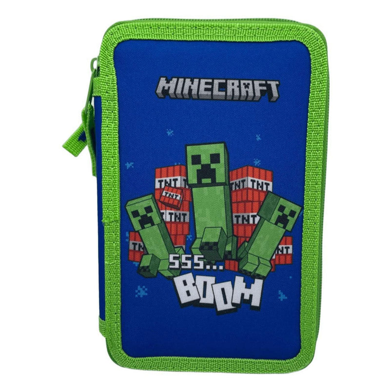 Afbeelding laden in galerijviewer, Minecraft gevuld etui met 2 vakken
