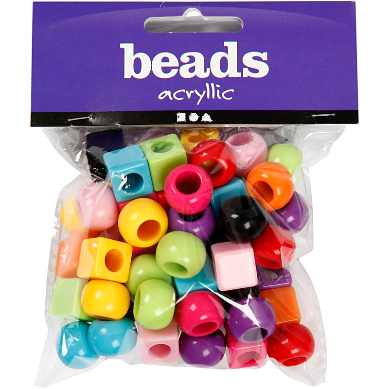 Load image into Gallery viewer, Https: www.cchobby.nl plastic-kralen-afm-11-mm-gatgrootte-7-mm-ca-60-stuk-diverse-kleuren-75-gr-150-ml-1-doos
