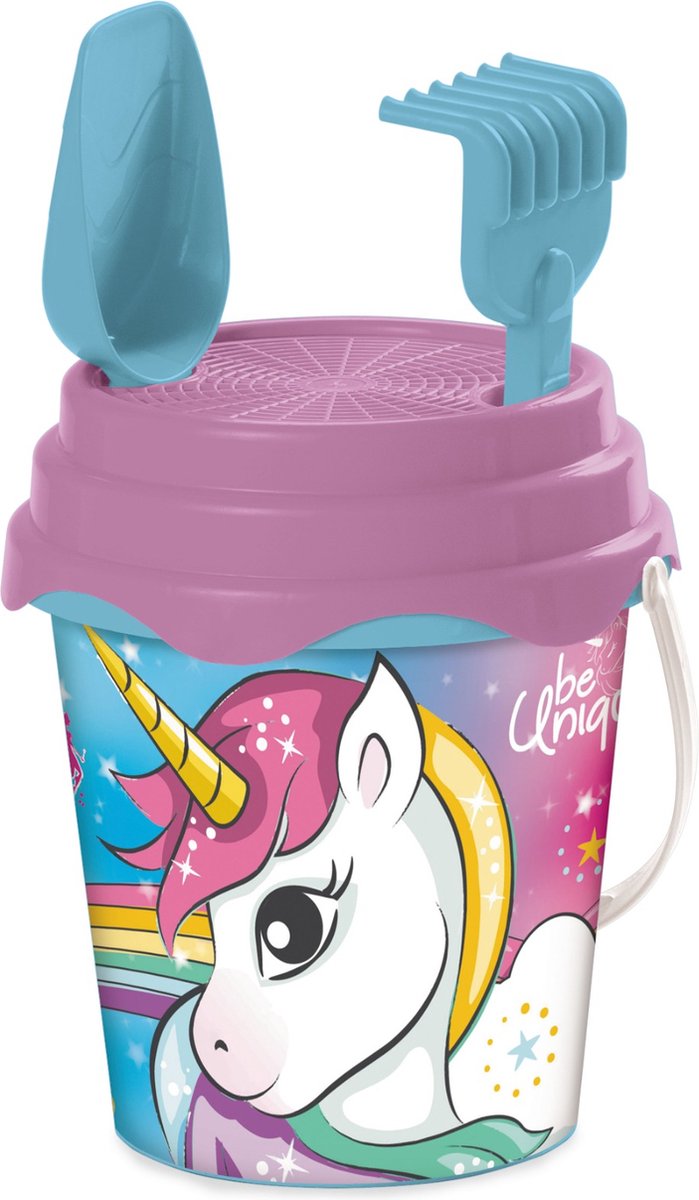 Afbeelding laden in galerijviewer, Mondo unicorn emmer set 6-delig inclusief gieter - eenhoorn emmer
