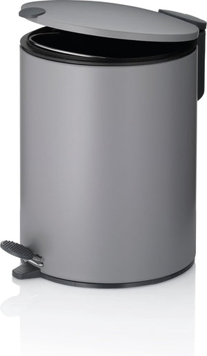 Kela pedaal afvalemmer, 5 l, licht grijs - | mats