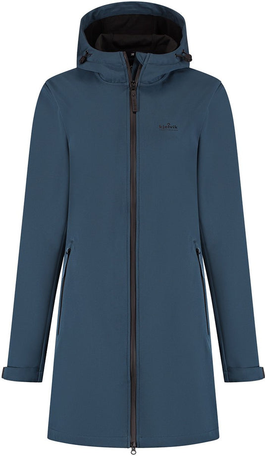 Kjelvik outdoorjas ines donkerblauw