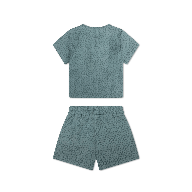Load image into Gallery viewer, Leopard | groen jongens set strand – muslin

