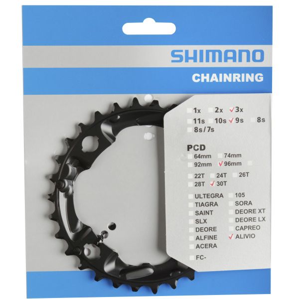 Chargez l'image dans la visionneuse de la galerie, Shimano kettingblad Alivio 96mm FCN4000 30T
