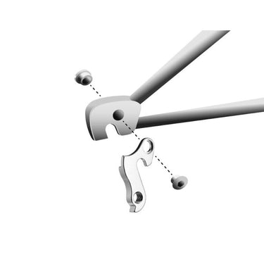 derailleurhanger GH-255 Bulls 60 mm zilver