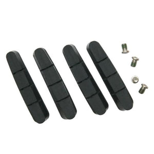 Shimano r55c3 remblokken – cartridge-inserts voor aluminium velgen – racefiets – 55 mm – 2 paar 4 stuks – zwart