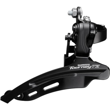 Shimano voorderailleur 6 7-speed tourney tz fd-tz510 down swing - hoge klem ø28,6 mm - 48t - zwart zilver