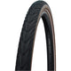 Deli tire flyde 37-622 28x1.40 700x35c zwart-bruin sa-234 breaker reflectie