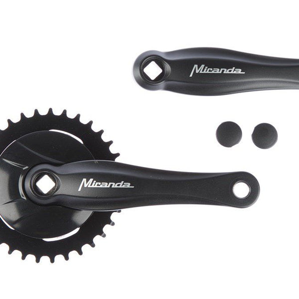 Miranda beta 1 crankstel met disc 92mm 33t 3 32 zwart