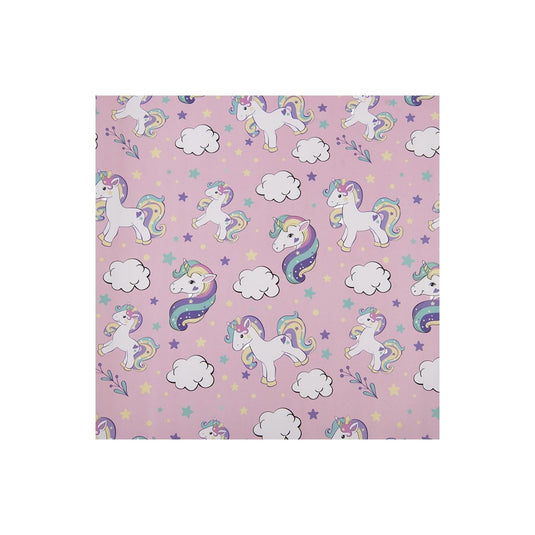 Clayre eef inpakpapier eenhoorn 50x75 cm 3 rollen roze