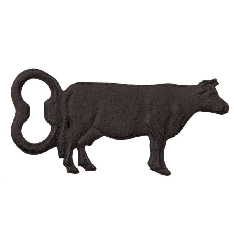 ギャラリービューアに画像をロードする, Clayre eef flesopener koe metaal roestbruin 15x1x7cm
