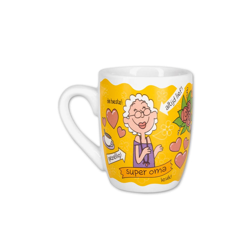 Laden Sie das Bild in Galerie -Viewer, Paperdreams cartoonmok - oma 2 - keramiek 440ml

