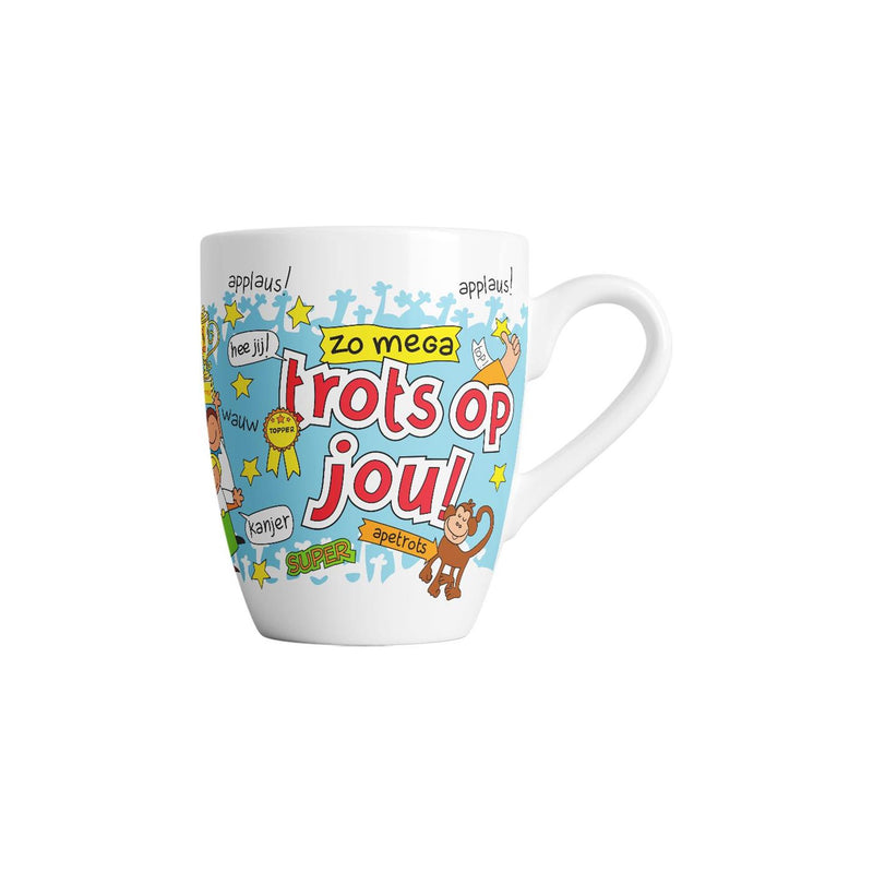 Laden Sie das Bild in Galerie -Viewer, Paperdreams cartoonmok - trots op jou - keramiek 440ml
