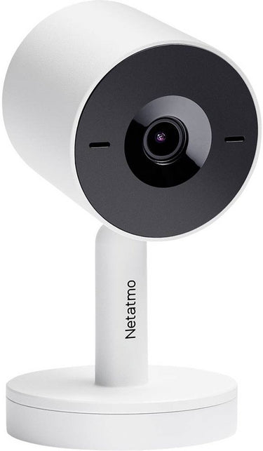 Netatmo slimme beveiligingscamera binnen - bewakingscamera 2k - gezichtsherkenning - bewegingsdetectie - nachtzicht - werkt met google home apple homekit - geen abonnement - wit - 1 stuk