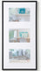 Walther new lifestyle - kunststof lijst - fotoformaat 3x 10x15 cm - zwart