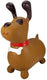 Skippy buddy hond - opblaasbaar speelgoed - skippy hond met rode halsband