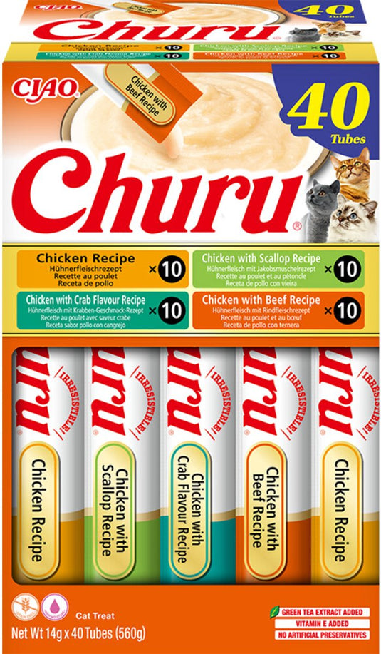 Ciao churu kattensnack puree chicken - 40x14 gr