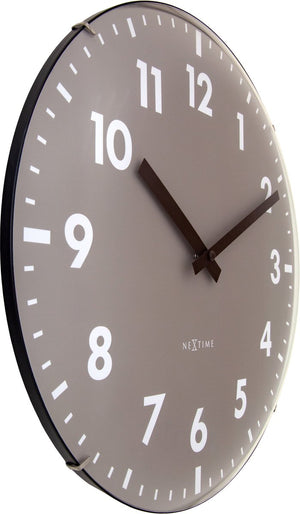Nextime duomo – wandklok – 35 cm – koepelglas – khaki – stil