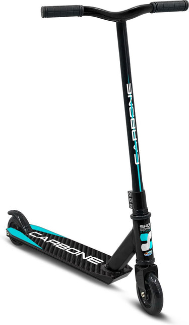 Carbone stuntstep voetrem zwart turquoise
