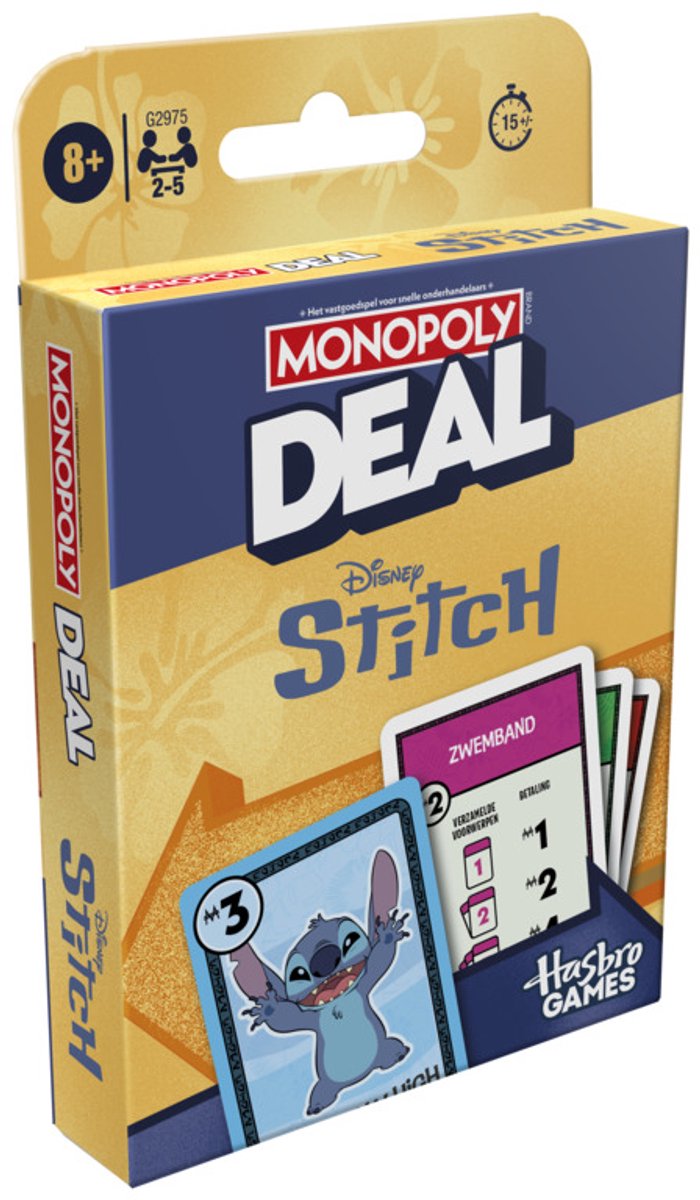ギャラリービューアに画像をロードする, Monopoly deal: disney stitch-editie, kaartspel, officieel gelicentieerd disney-spel, kinderen van 8+

