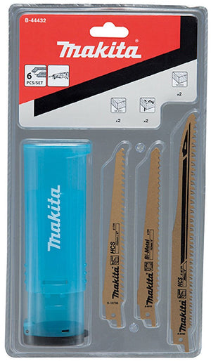 Makita accessoires pack de lames de scie sabre 203 mm pour bois (6 pcs) - makita b-44432