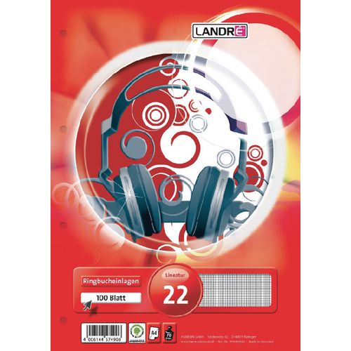 Ringbandinterieur landré a4 100 vel