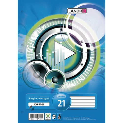 Ringbandinterieur landré a4 100 vel