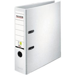 Ordner falken pp-color a4 80 mm wit 2-rings 1 stuk