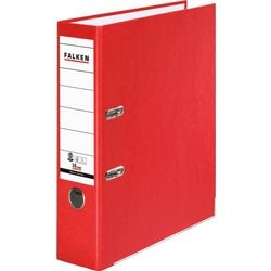 Falken ordner a4 80 mm rood 2 ringen karton recycled