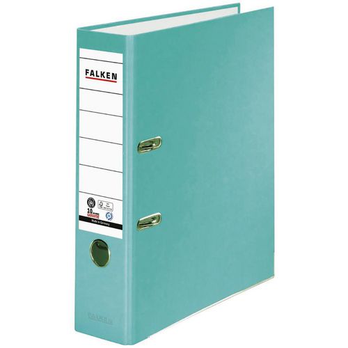 Falken ordner a4 80 mm turkoois 2 ringen s80 pp (polypropeen) recycled