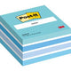 Post-it ® notes, kubus, pastelblauw, 76 x 76 mm, 450 blaadjes kubus