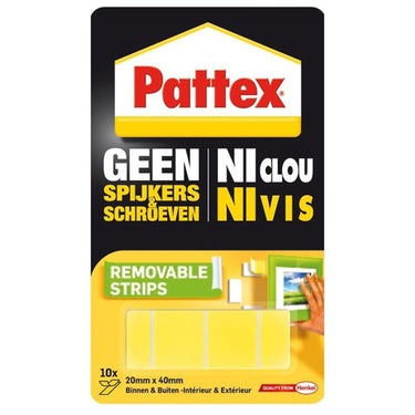 Pattex geen spijkers schroeven montagestrips 20x40mm