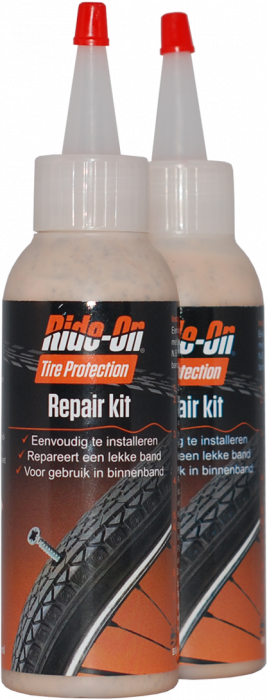 Ride-on Bandensealant Ride-On voor dames en herenfiets (2x 125 ml)