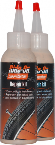 Ride-on Bandensealant Ride-On voor dames en herenfiets (2x 125 ml)