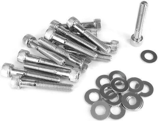 Tnt motorkap schroevenset screw set engine cover piaggio 50 chrome