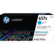 Tonercartridge hp cf471x 657x cyaan