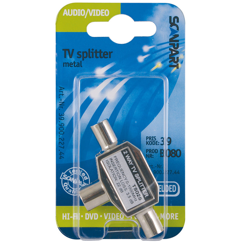 Load image into Gallery viewer, Scanpart scanpart tv splitter 9.5(f)-2x9.5(m)
