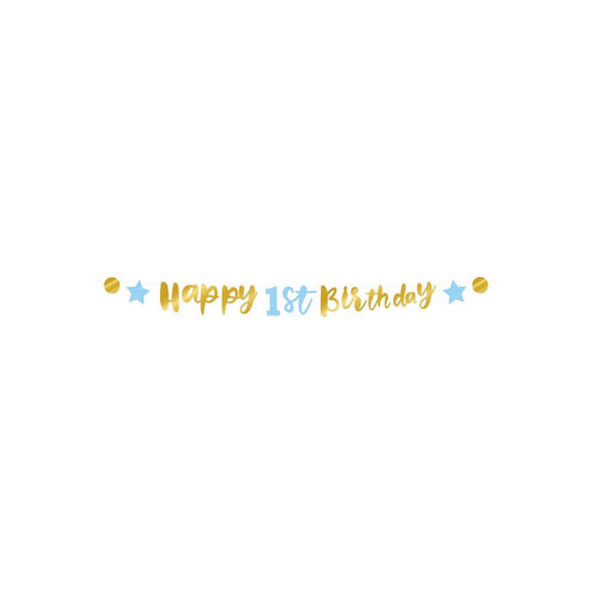 Paperdreams papaerdreams letter banner 'happy 1st birthday' 250cm karton