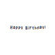 Paperdreams letter banner - happy birthday