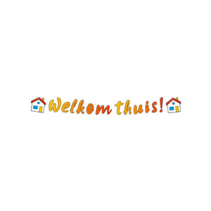 Paperdreams letter banner - welkom thuis 17x250cm