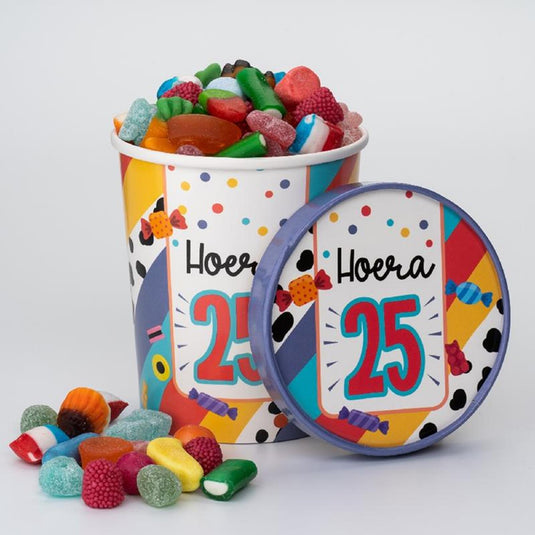 Paperdreams snoepbeker ø12x14cm - 25 jaar